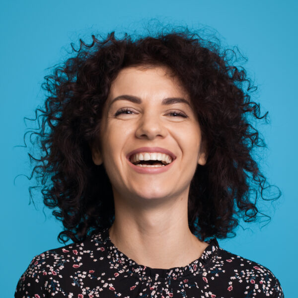 Portrait of a laughing young woman