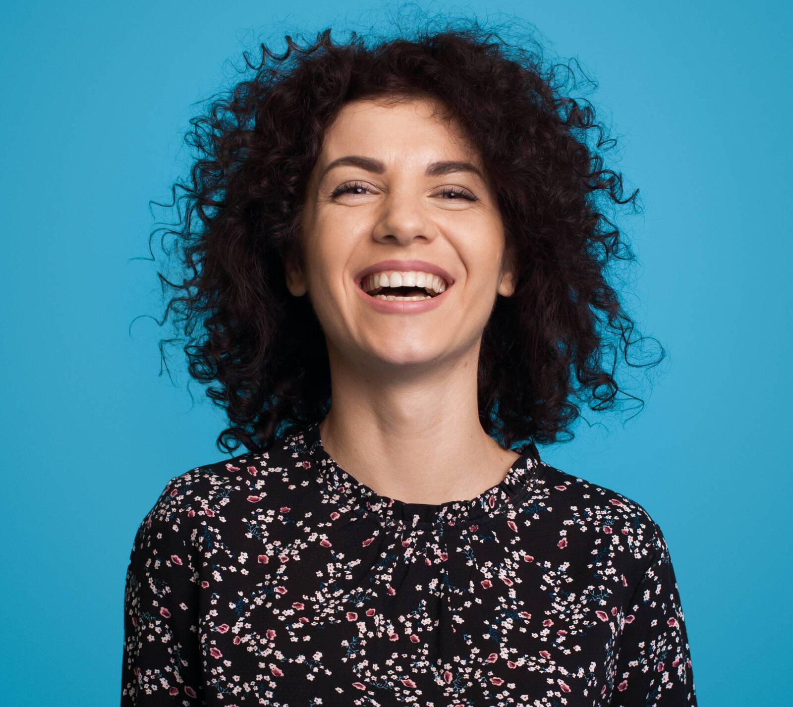 Portrait of a laughing young woman